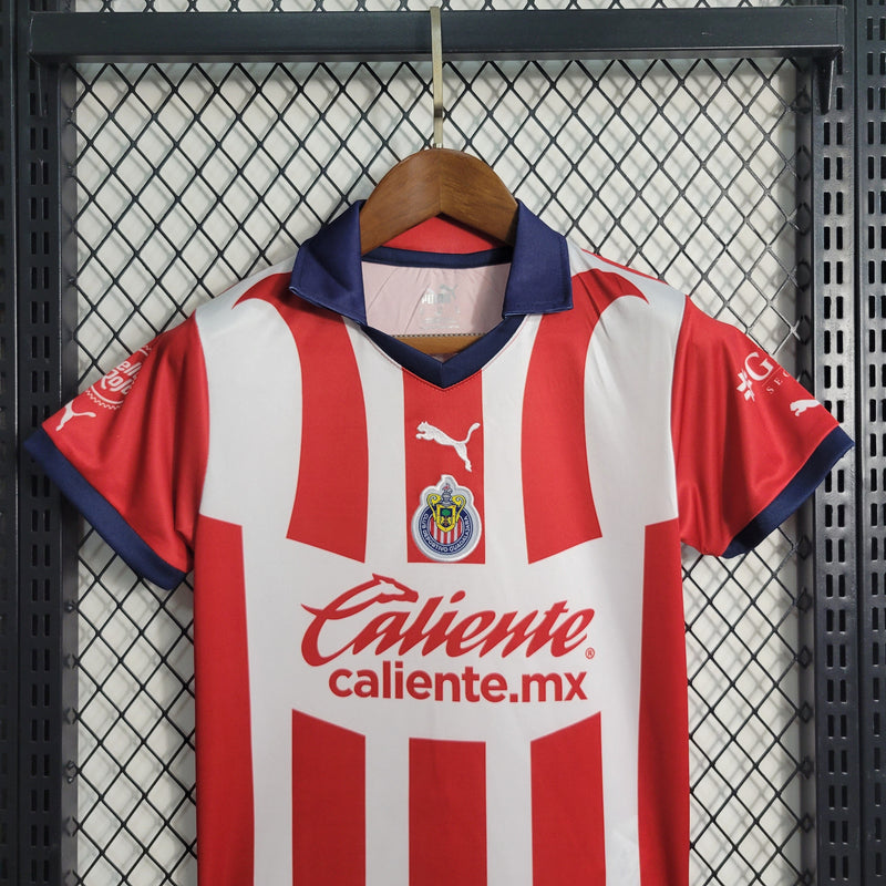 Uniforme Chivas Home 2023/24 Adidas Infantil