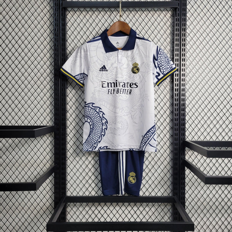 Uniforme do Real Madrid Edição Especial White 2023/24 Adidas Infantil