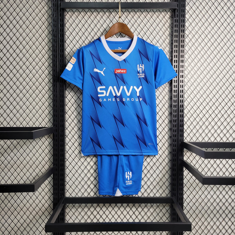 Uniforme Al Hilal Home 2023/24 Adidas  Infantil