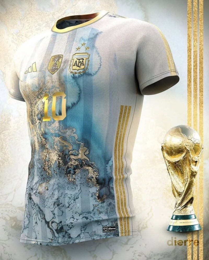 Camisa Edição Mapa Ouro Argentina