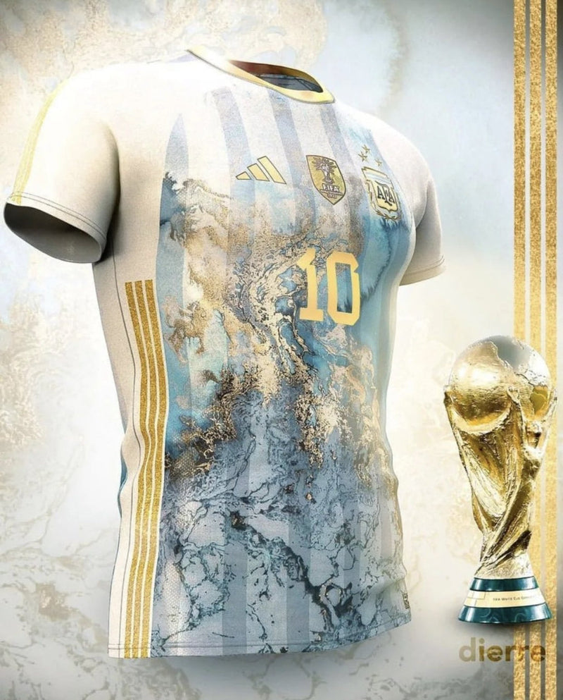 Camisa Edição Mapa Ouro Argentina