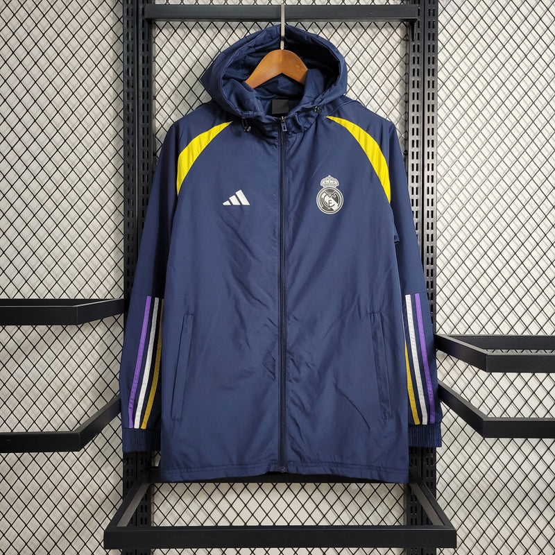 Jaqueta Real Madrid 23/24 Azul Marinho