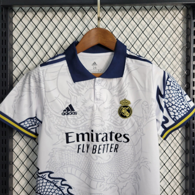 Uniforme do Real Madrid Edição Especial White 2023/24 Adidas Infantil