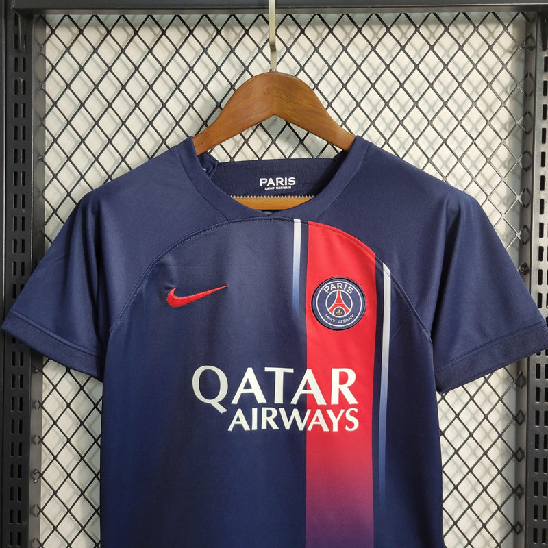 Uniforme do PSG Home (1) 2023/24 Nike Infantil