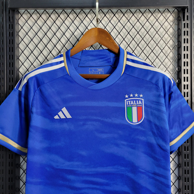 Camisa Italia Home 23/24 - Adidas Torcedor Masculina