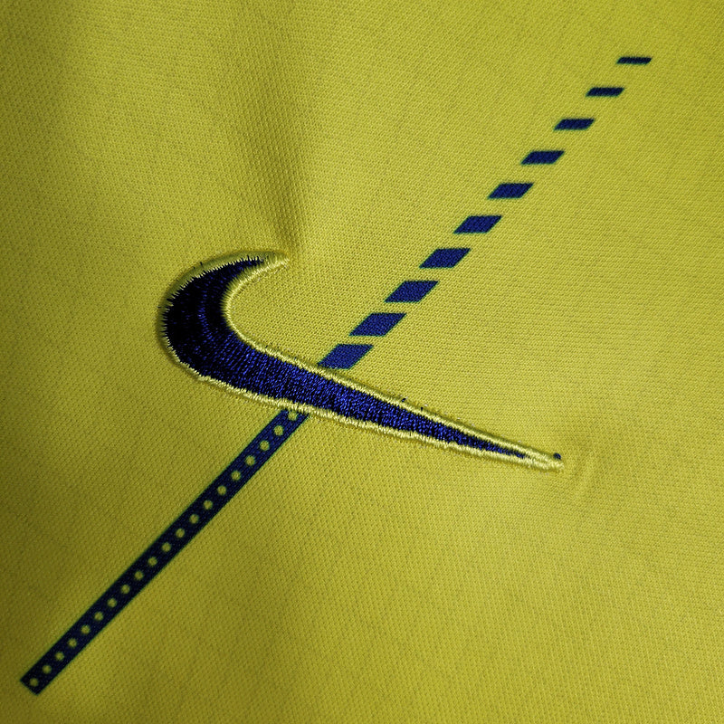 Kit Infantil Al Nassr Amarelo e azul Cristiano Ronaldo Nike I 2023