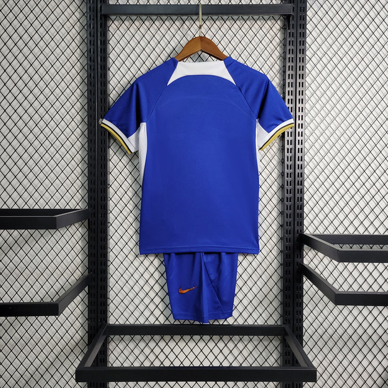 Uniforme Chelsea Home 2023/24 Infantil