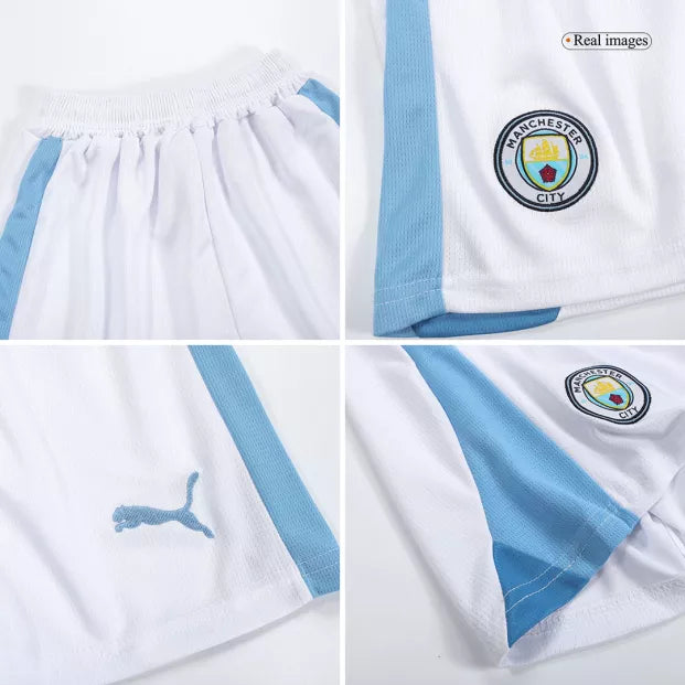 Kit Infantil Manchester City Azul e branco - Haaland I 2023