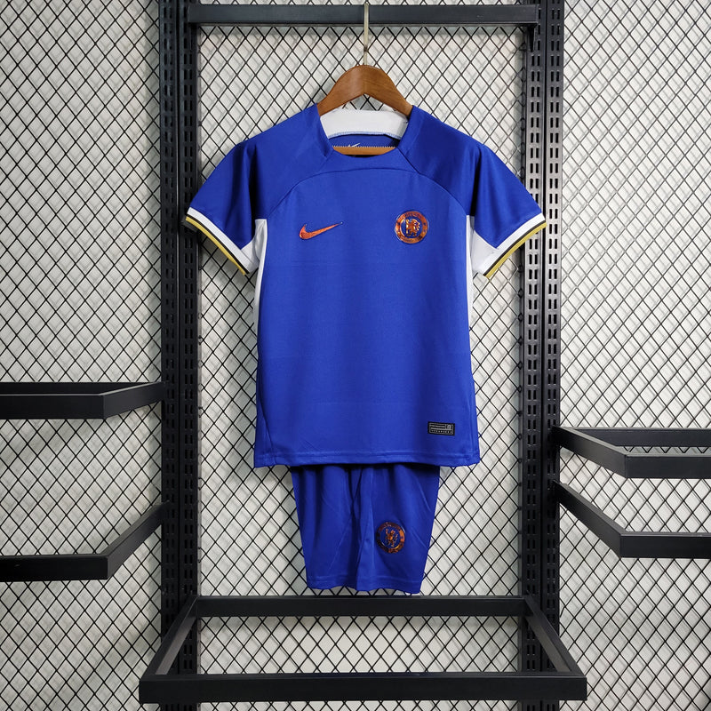 Uniforme Chelsea Home 2023/24 Infantil