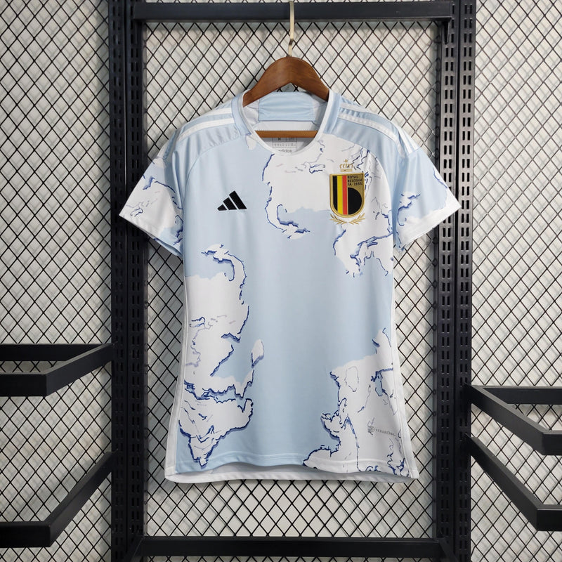 Camisa Belgica 2023/24 Adidas Torcedor Feminina