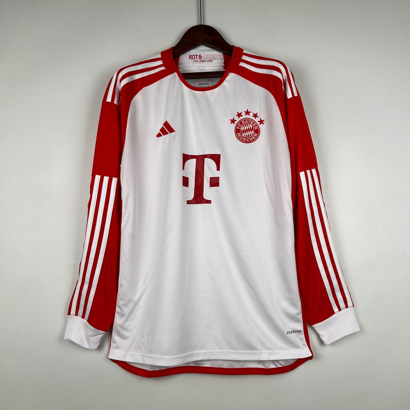 Camisa Bayern de Munique I 23/24 (Manga Longa) - Masculina