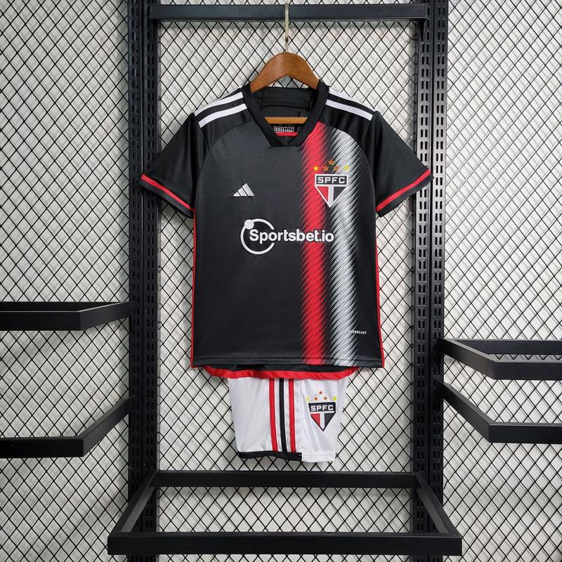 Uniforme São Paulo Third  2023/24 Adidas Infantil