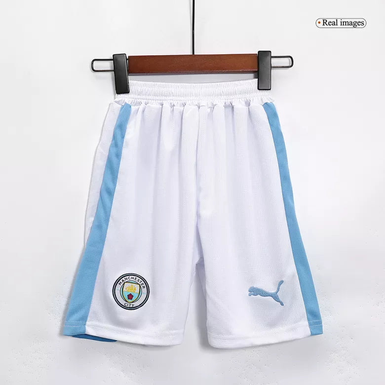 Kit Infantil Manchester City Azul e branco - Haaland I 2023