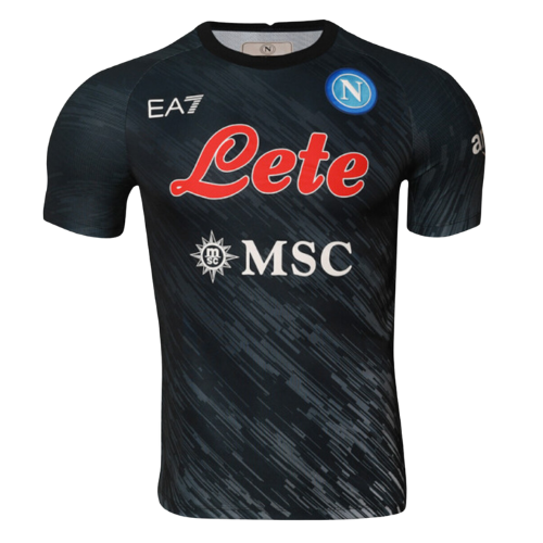 Camisa Napoli III Preta 22/23 - Masculina