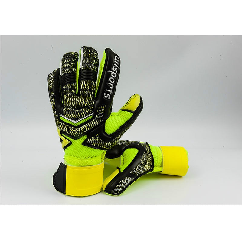 Luva De Goleiro De Futebol Profissional 4mm Látex Com Proteção De Dedo