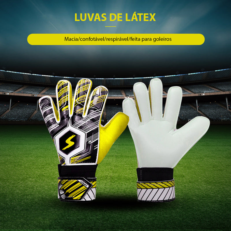 Luvas De Goleiro De Futebol Profissional Com Proteção da Mão Respirável ©