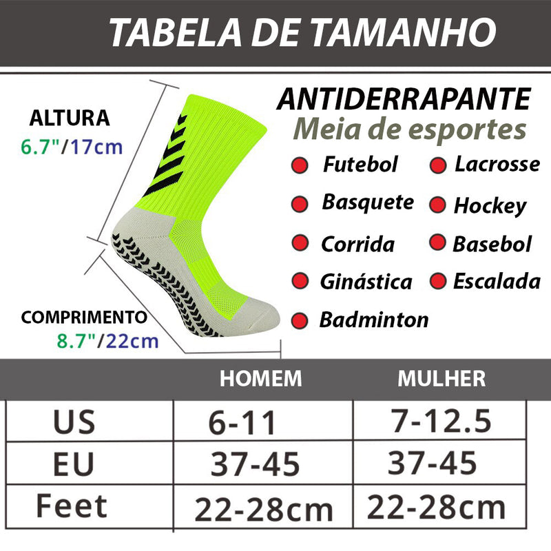 Meias Antiderrapantes Para Praticar Esportes ©