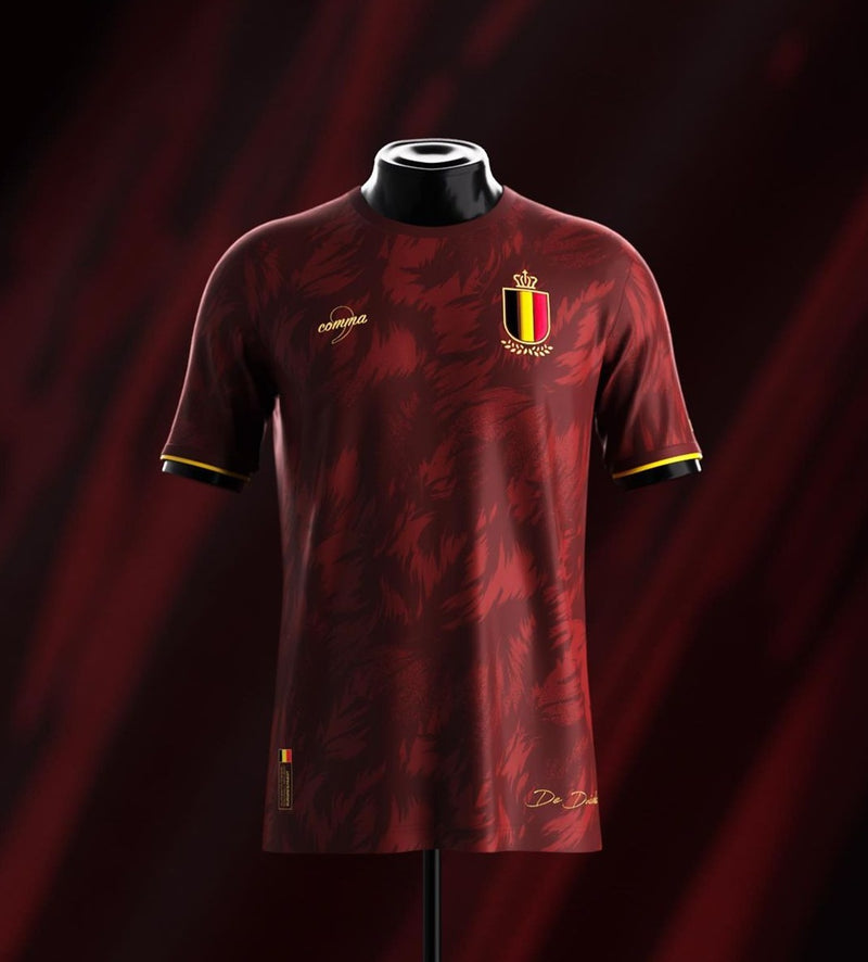 Camisa Bélgica De Duivels 24/25 Comma Football - Vermelha