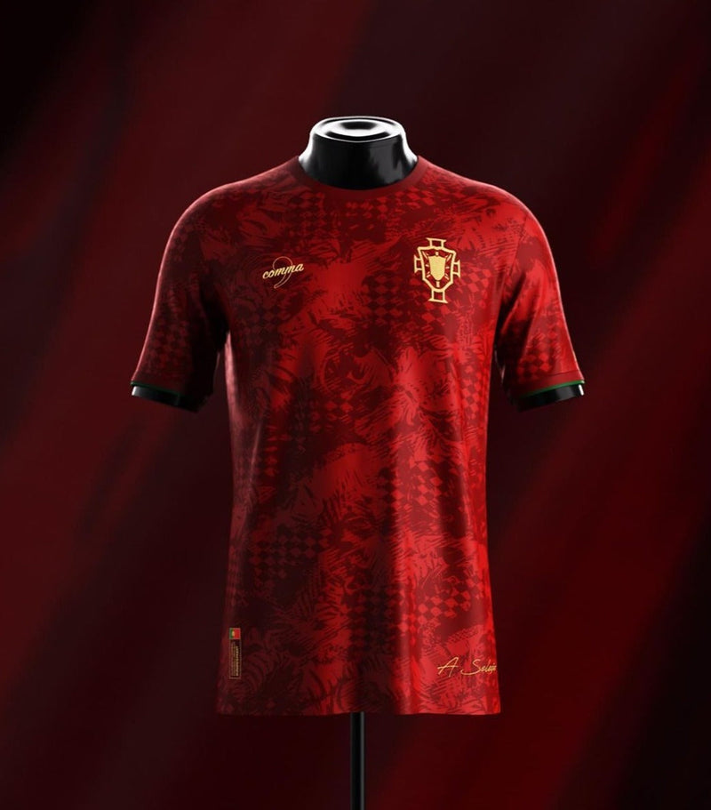 Camisa Portugal 24/25 Edição Especial Comma Football - Vermelha