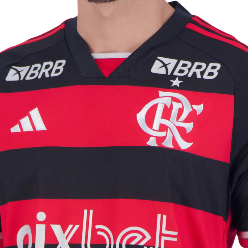 Camisa Adidas Flamengo I 2024 Com Patrocínio