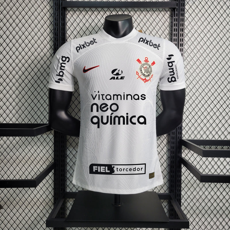 Camisa Oficial do Corinthians - 23/24 - Patrocínio - Personalizável