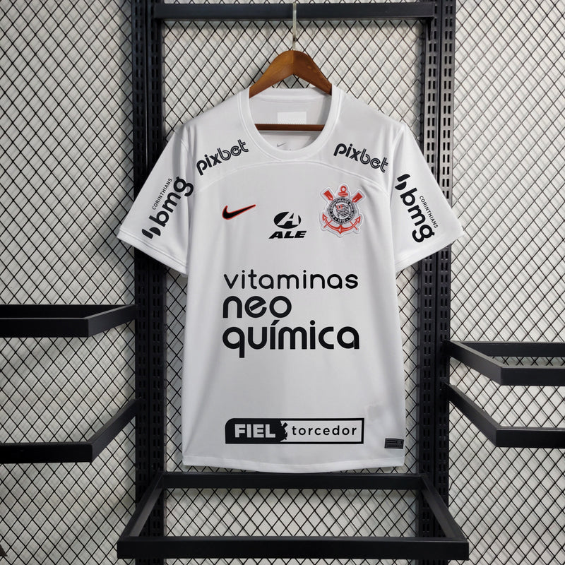 Camisa Oficial do Corinthians - 23/24 - Patrocínios - Personalizável