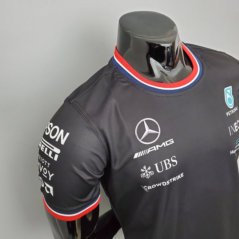 CAMISETA MERCEDES AMG PETRONAS - PRETA 2 - FÓRMULA 1 - F1