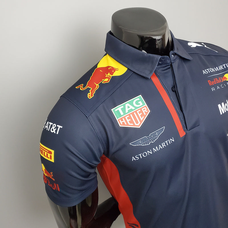 CAMISETA RED BULL RACING ASTON MARTIN - PÓLO - AZUL - FÓRMULA 1 - F1