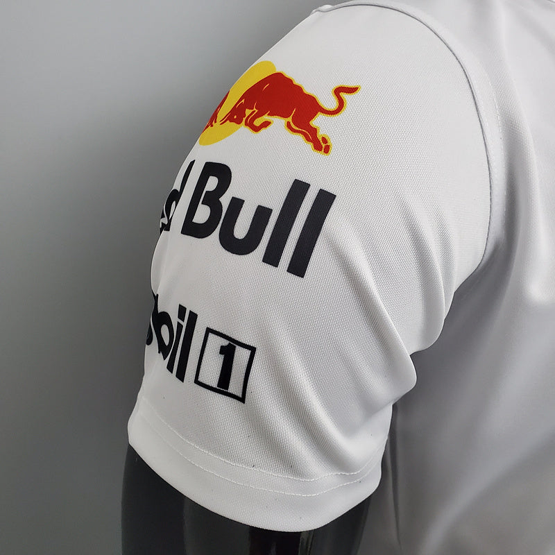 CAMISETA RED BULL RACING HONDA RBR - PÓLO - BRANCA - FÓRMULA 1 - F1