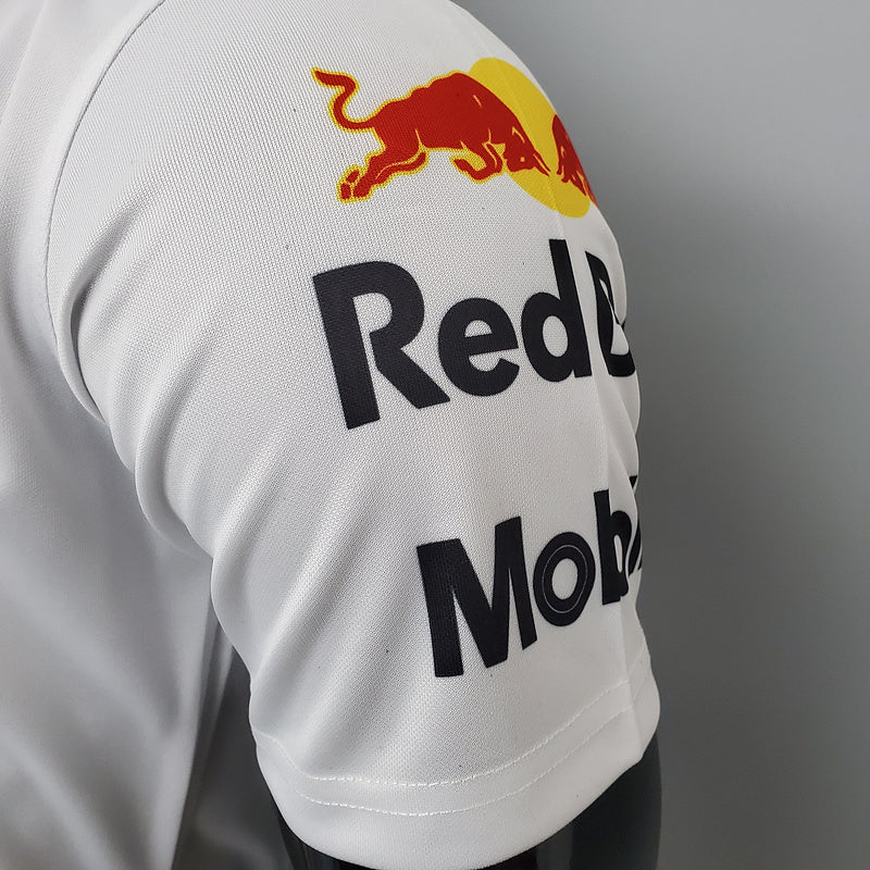 CAMISETA RED BULL RACING HONDA RBR - PÓLO - BRANCA - FÓRMULA 1 - F1