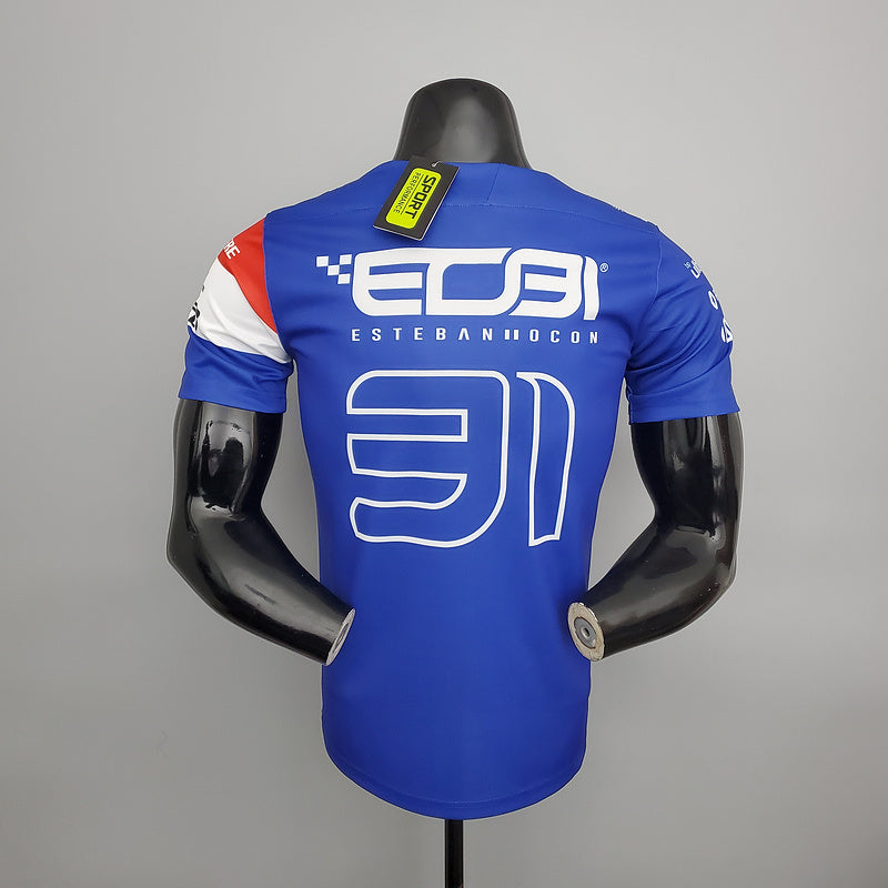 CAMISETA ALPINE TEAM - OCON - AZUL - FÓRMULA 1 - F1