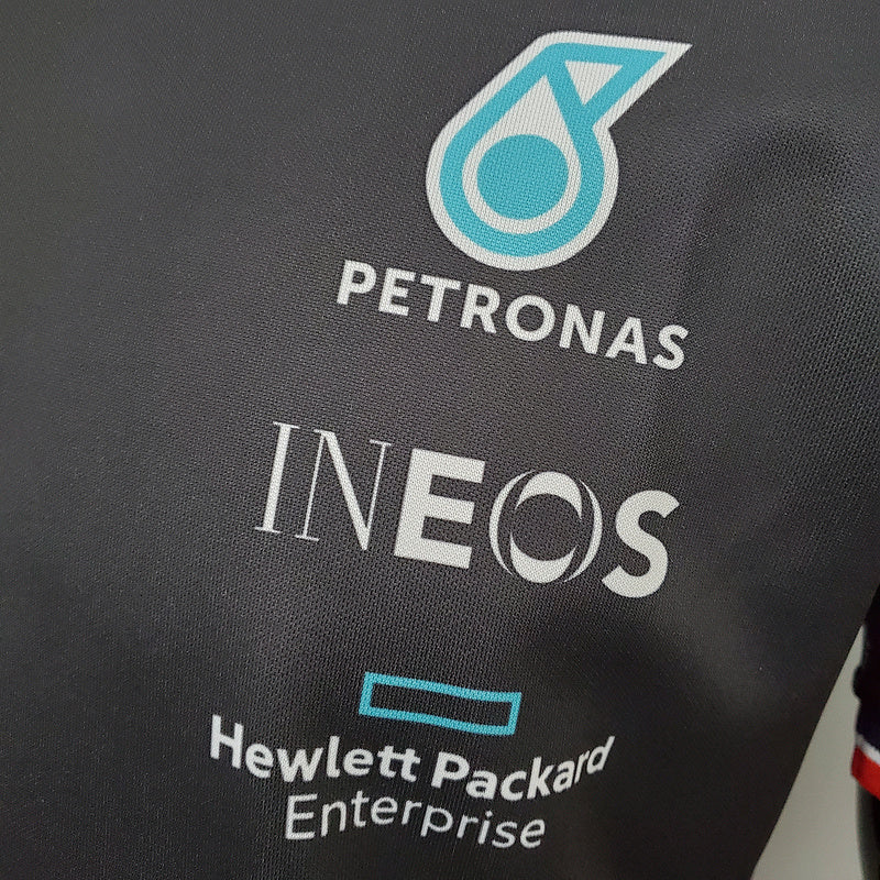 CAMISETA MERCEDES AMG PETRONAS - PRETA - FÓRMULA 1 - F1