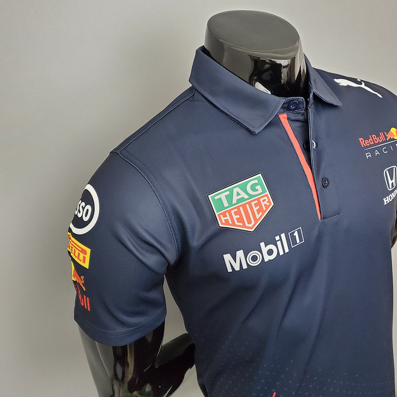 CAMISETA RED BULL RACING HONDA RBR - PÓLO - AZUL 2 - FÓRMULA 1 - F1