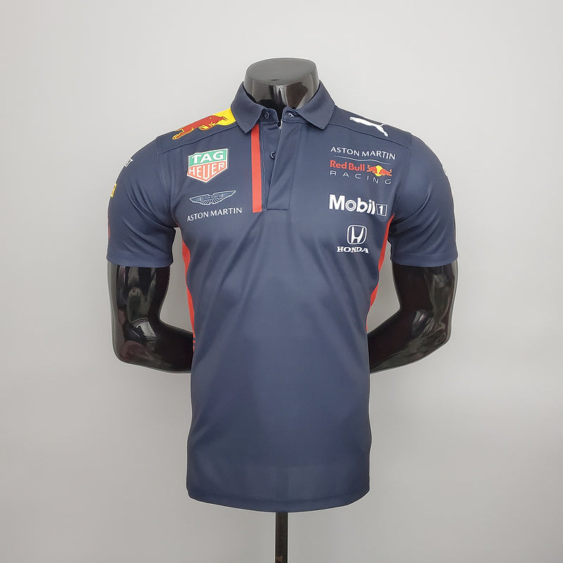 CAMISETA RED BULL RACING ASTON MARTIN - PÓLO - AZUL - FÓRMULA 1 - F1