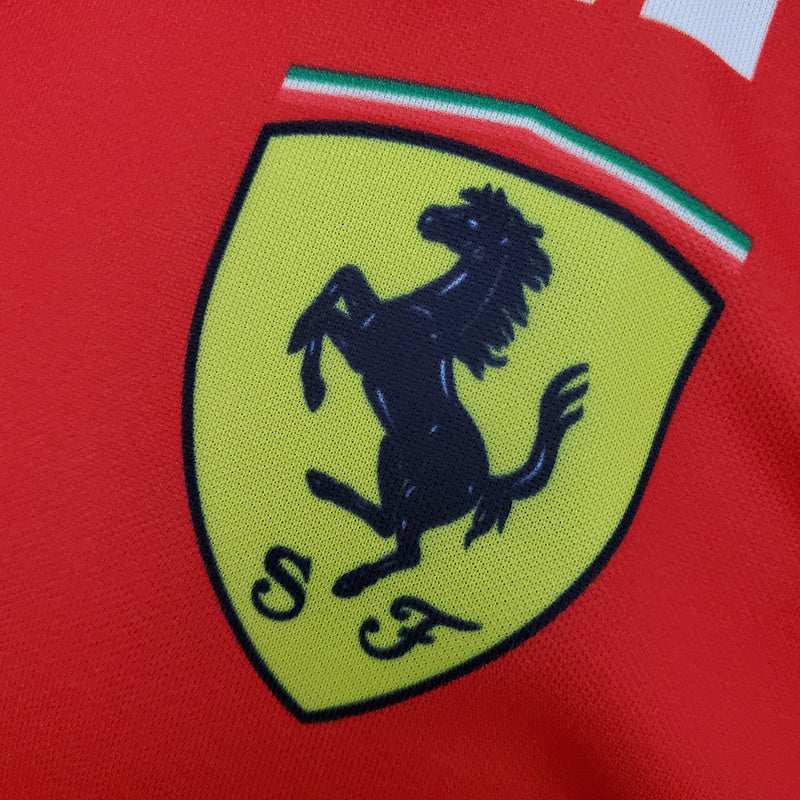 CAMISETA SCUDERIA FERRARI - PÓLO - VERMELHA - FÓRMULA 1 - F1