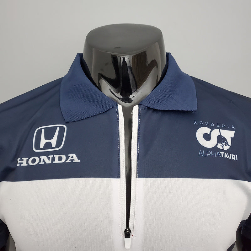 CAMISETA SCUDERIA ALPHATAURI HONDA - PÓLO - AZUL - FÓRMULA 1 - F1