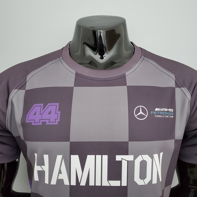 CAMISETA MERCEDES AMG PETRONAS - HAMILTON ESPECIAL 100 VITÓRIAS - FÓRMULA 1 - F1