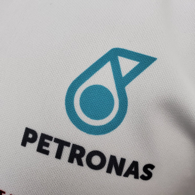 CAMISETA MERCEDES AMG PETRONAS - PÓLO - BRANCA 2 - FÓRMULA 1 - F1