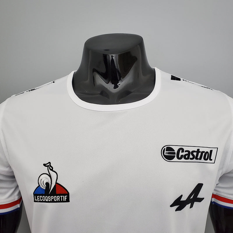 CAMISETA ALPINE TEAM - BRANCA E VERMELHA - FÓRMULA 1 - F1