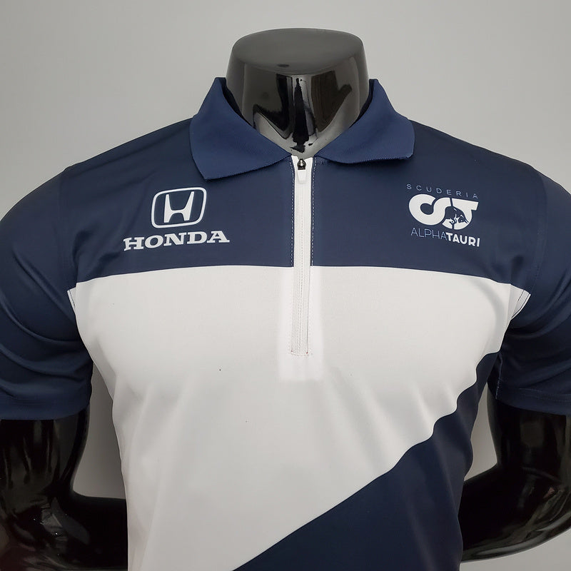 CAMISETA SCUDERIA ALPHATAURI HONDA - PÓLO - AZUL - FÓRMULA 1 - F1