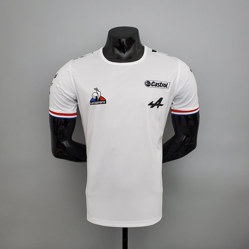 CAMISETA ALPINE TEAM - BRANCA E VERMELHA - FÓRMULA 1 - F1