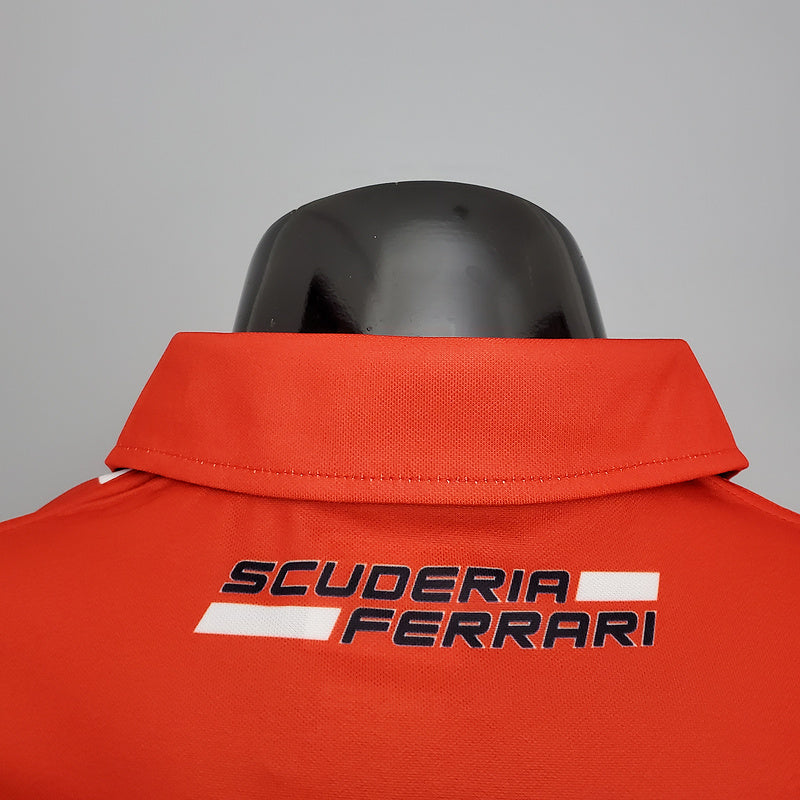 CAMISETA SCUDERIA FERRARI - PÓLO - VERMELHA - FÓRMULA 1 - F1