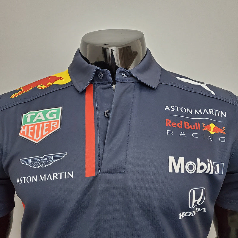 CAMISETA RED BULL RACING ASTON MARTIN - PÓLO - AZUL - FÓRMULA 1 - F1