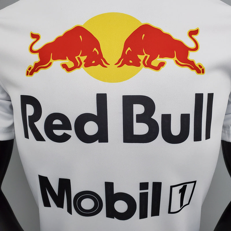 CAMISETA RED BULL RACING HONDA RBR - PÓLO - BRANCA - FÓRMULA 1 - F1