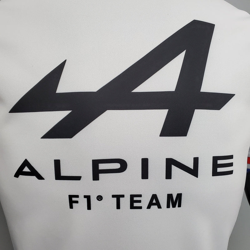 CAMISETA ALPINE TEAM - BRANCA E VERMELHA - FÓRMULA 1 - F1