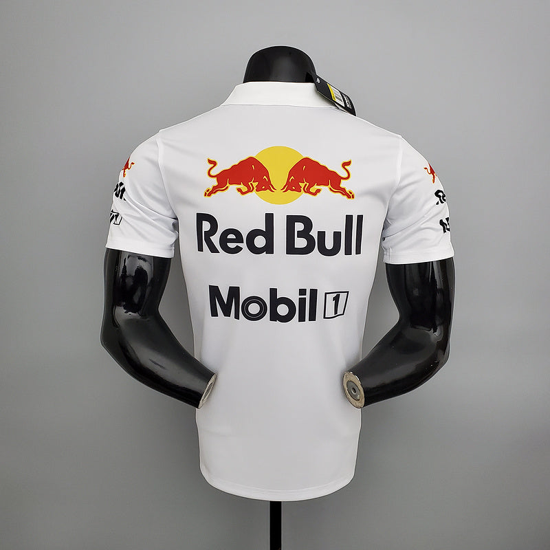 CAMISETA RED BULL RACING HONDA RBR - PÓLO - BRANCA - FÓRMULA 1 - F1