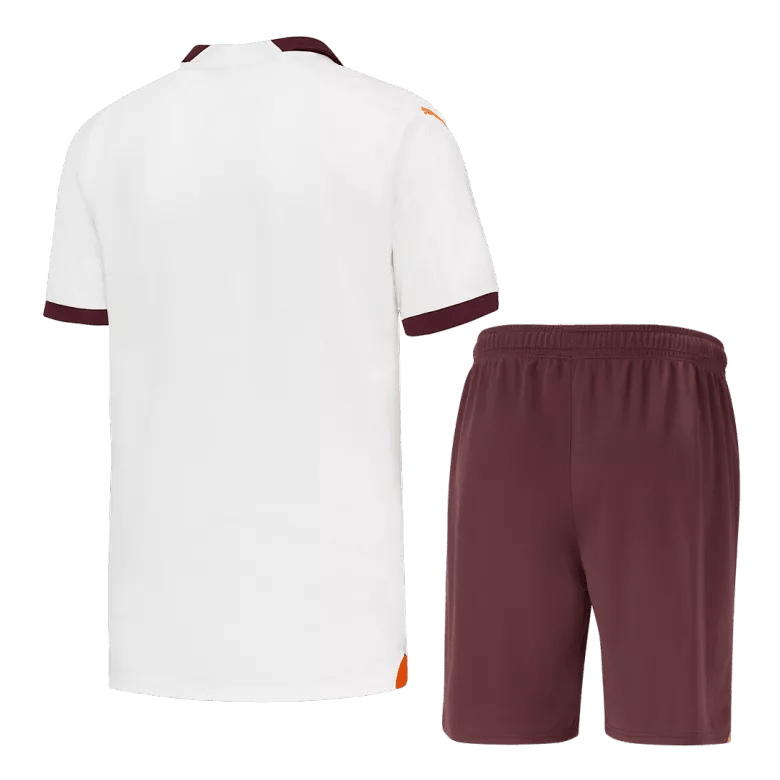 Kit Infantil Manchester City II 2023/24 - Branca Dourada - Halland