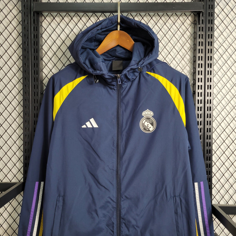 Jaqueta Real Madrid 23/24 Azul Marinho