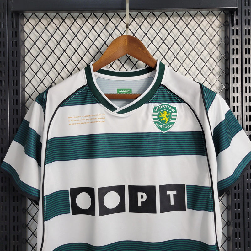 Camisa Sporting Retrô 2001-03 Torcedor Pro Masculina