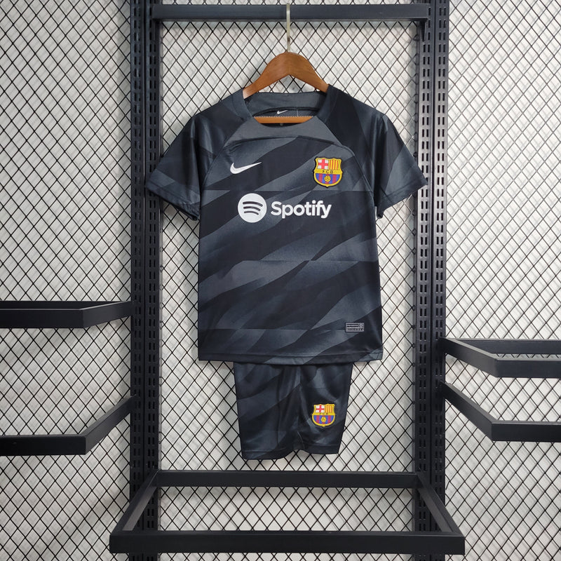 Uniforme Barcelona Goleiro 2023/24 Nike Infantil